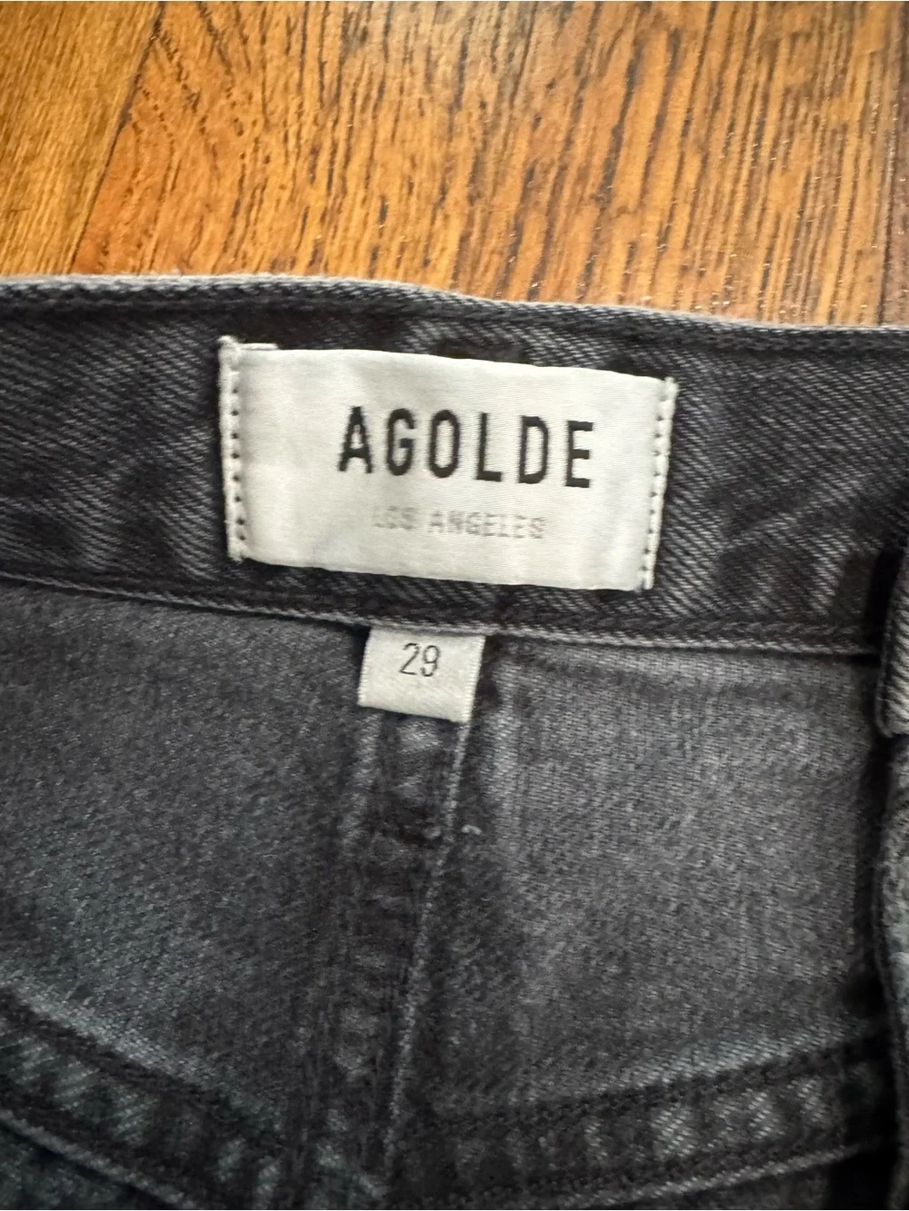 Black Denim Shorts AGOLDE - Picture 3 of 5